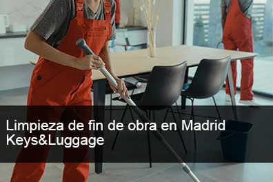 limpieza de fin de obra en madrid, servicio profesional